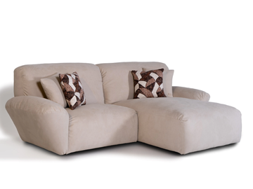 BELUGA - Sectional microfiber sofa with chaise longue by Mantellassi 1926 - view 3